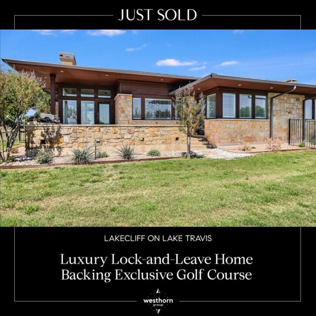 JUST SOLD!!! The Westhorn Group is delighted to share the closing of a luxury lock-and-leave home nestled in the exclusive private gated community of Lakecliff on Lake Travis – where luxury meets leisure.

Congratulations to our client for the sale of this lovely home backing the Lakecliff Golf Club course! 

Lakecliff Golf Club is an 18-hole Arnold Palmer-designed course featuring 12 man-made lakes, scenic waterfalls, and the spectacular Texas Hill Country views with conditions that are nothing short of exceptional! The course plays 6,754 yards to a par 71 and offers breathtaking, rolling terrain through the cliffs and ravines that plunge towards Lake Travis. One of the most notable aspects of the course is that it features bent grass greens, a rarity in the Texas Hill Country!

Why settle for just being a member at @lakecliffgolfclubtx when you can own the lifestyle? Contact the Westhorn Group to learn more about our exclusive Lakecliff listings. 

No ifs, ands or putts 🏡⛳️🏌️find your place today! #TheWesthornMethod
.
.
.
#justsold #lakecliffgolfclubtx #arnoldpalmergolfcourse #arnoldpalmergolfcoursehome #golfcoursehomesforsale #golf #golflife #golfcourse #golfcoursehomes #golfcourseliving #golflover #customhomebuilder #luxury #luxuryhomes #thatbeardedrealtor #marcusroper #westhorn #westhorngroup #broker #realestateagent #realestate #thisiscompass #austintexasrealtor #compass #compassatx #compassrealestate