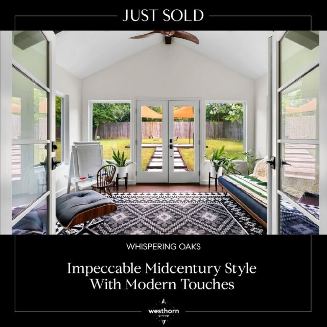 JUST SOLD!!! The Westhorn Group is excited to share the closing of this lovely home with impeccable midcentury style and modern touches in a desirable South Austin neighborhood!

Congratulations to our client on the purchase of your first home and it was an absolute pleasure to be a part of your journey!

Are you aware of the perks available for first-time homebuyers? Advantages can include low- or no-down-payment loans, grants or forgivable loans for closing costs and down payment assistance, as well as federal tax credits. Contact the Westhorn Group today to learn more about how to reap the benefits of a first-time homebuyer program. #TheWesthornMethod
.
.
.
#justclosed #firsttimehomebuyers #InvestmentOpportunity #austin #atx #atxlife #austintx #realestateagent #dreamhome #realtor #realestategoals #austintexasrealtor #austinluxuryhomes #austintexas #thatbeardedrealtor #marcusroper #westhorn #westhorngroup #broker #thisiscompass #austintexasrealtor #compass #compassatx #compassrealestate