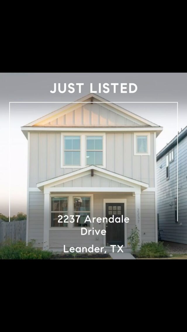 🏡 Introducing 2237 Arendale Drive 🏡 
🏙️ Leander, Texas 78641
🛌 3 beds / 2.5 bath 🛀 
📏 1,368 SF 📏 
💰 $369,990 💰 
DM me for details
.
.
.
#home #homes #realestate #leander #austin #listing #new #impeccable #westhorn #westhornmethod #marcusroper #thatbeardedrealtor #team #sell #buy #buylocal #local #localbusiness